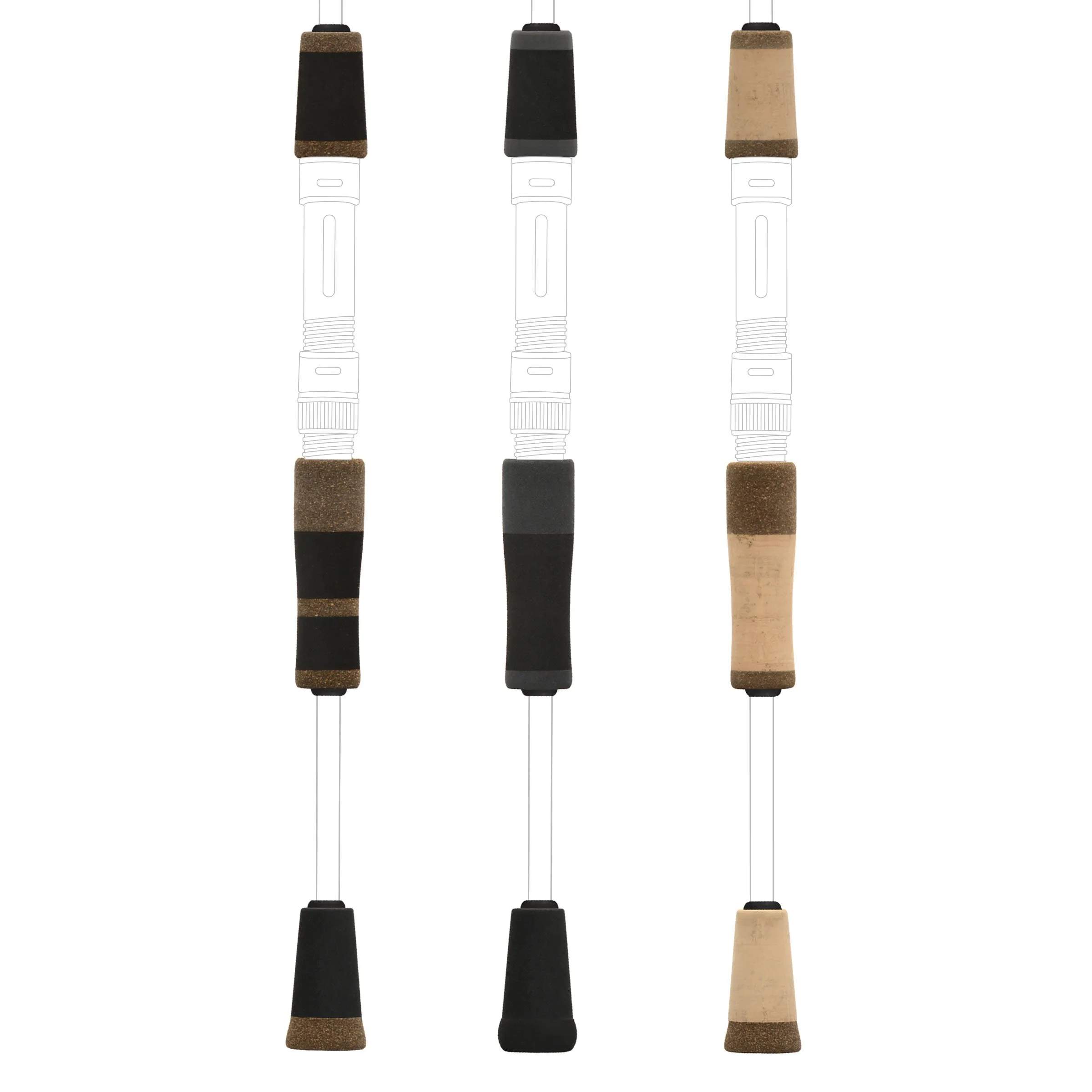 2-Tone Split Grip Kits for Spinning Rods