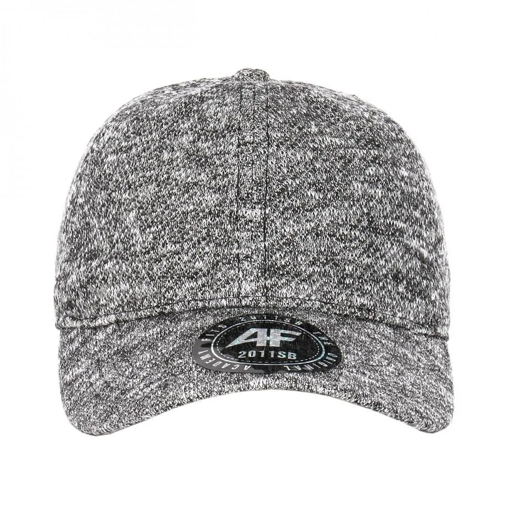 6 Panel Low Profile Soft Marled Cotton Curved Visor Baseball Cap with Buckle Back Closure