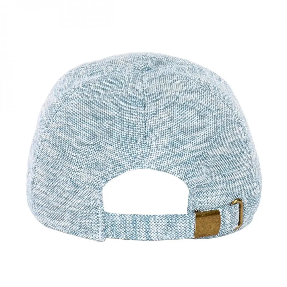 6 Panel Low Profile YZ Woven Cotton Curved Visor Baseball Cap with Buckle Strapback Closure