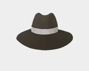 9.1 Glamorous Sophisticated Jewel Limelight Black Wool Hat - The Milano