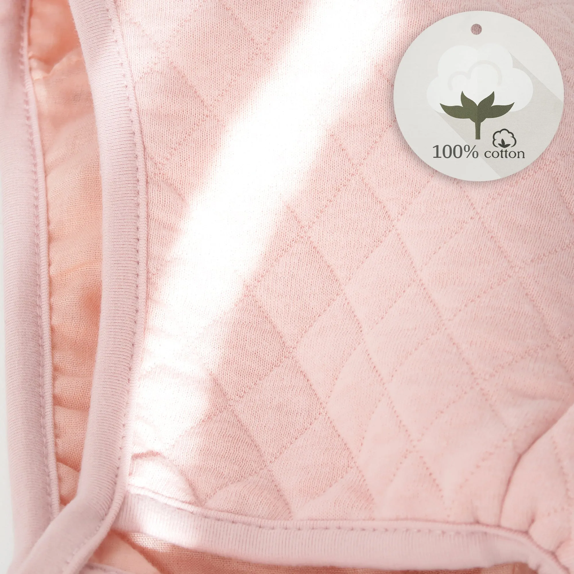 Baby Cozy Quilted Bonnet Cotton Pilot Cap Hat | Beige