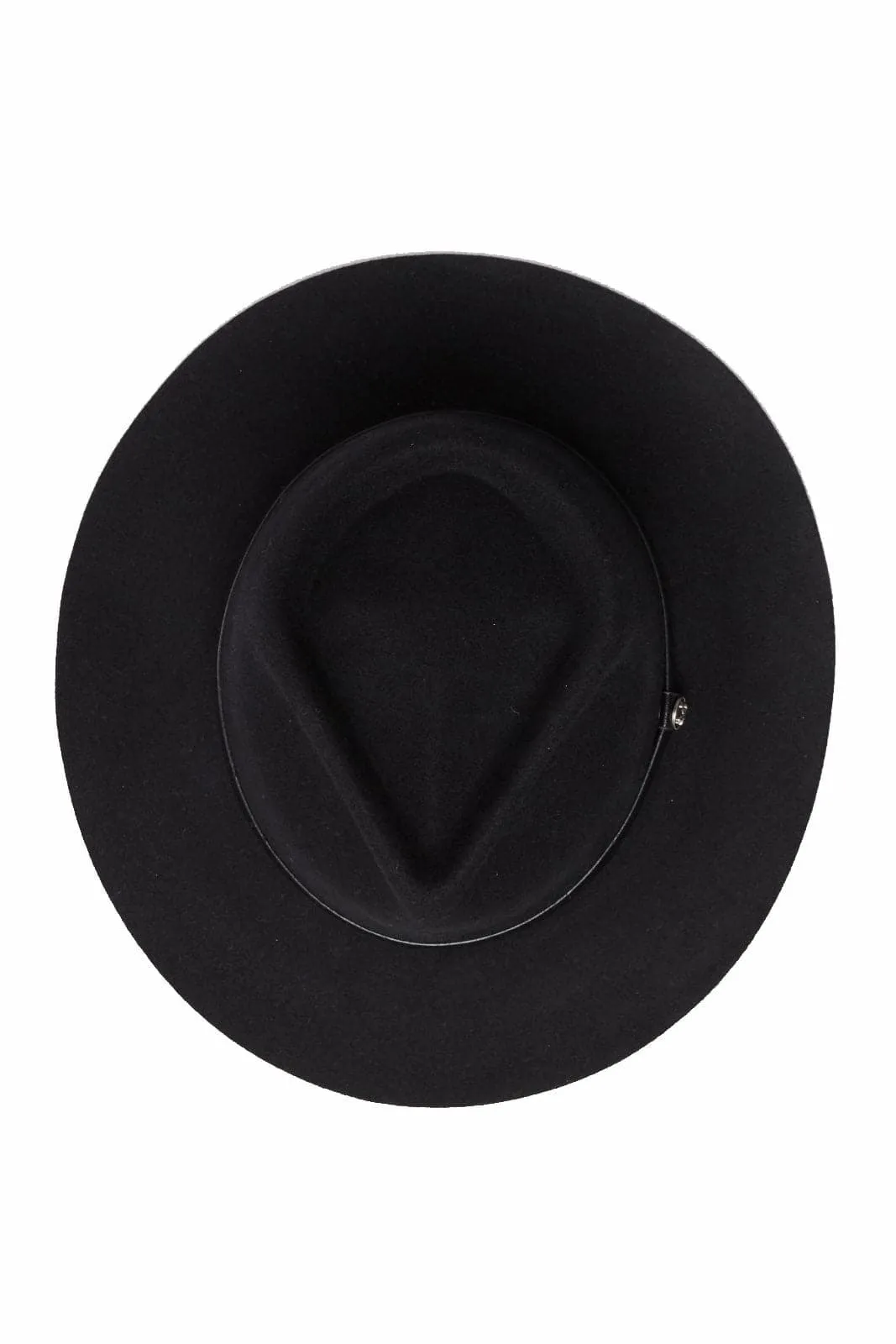 BILLY BONES CLUB WIDE BRIM FEDORA - BLACK WOLF