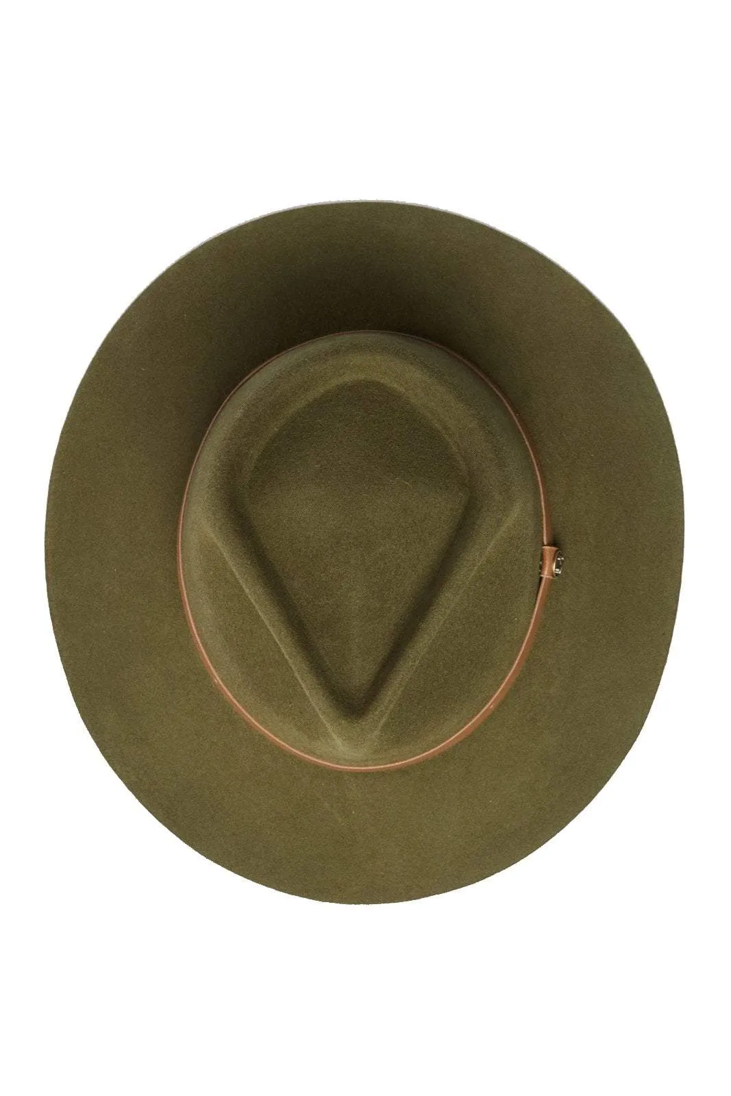 BILLY BONES CLUB WIDE BRIM FEDORA - GREENED OUT