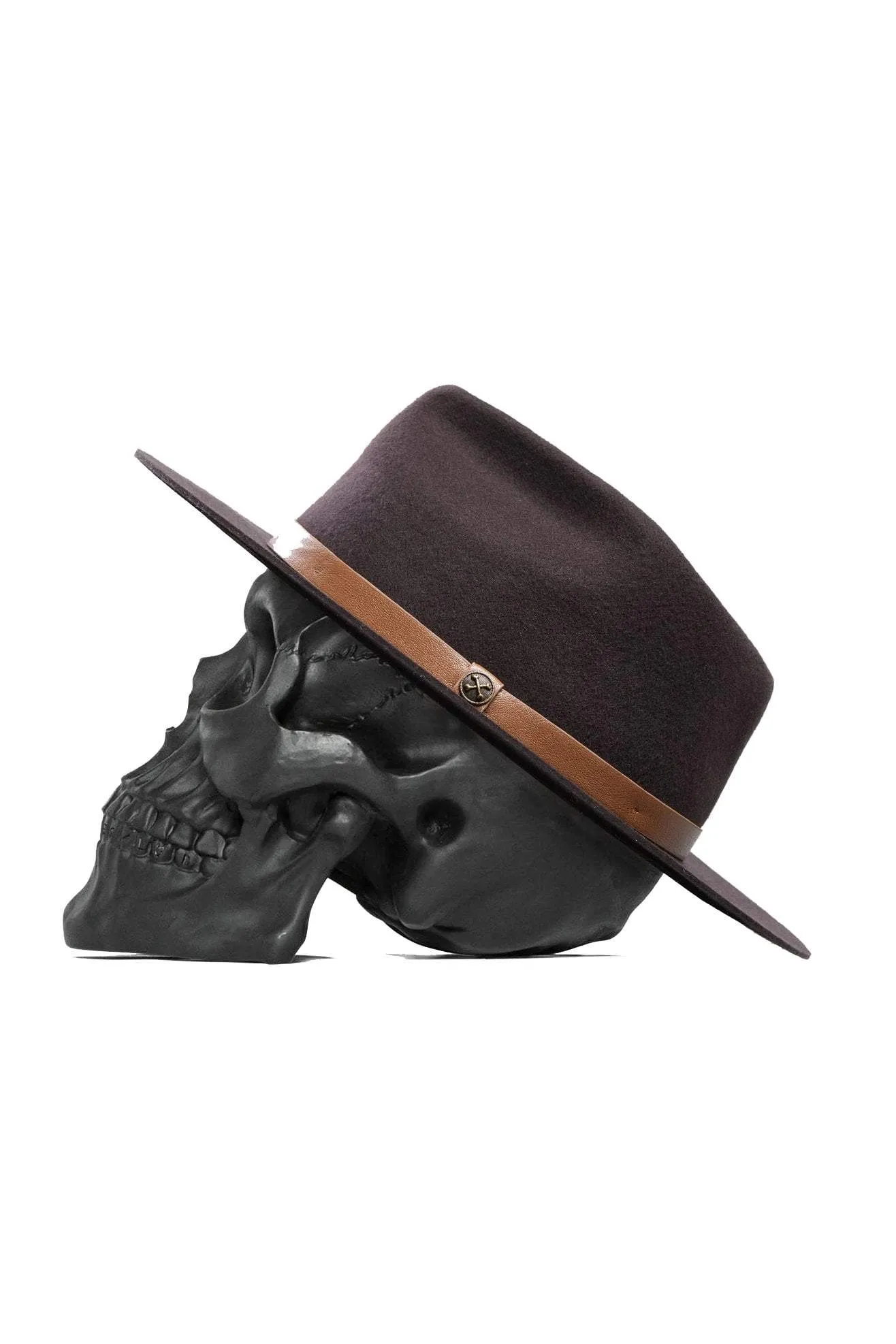 BILLY BONES CLUB WIDE BRIM FEDORA - KODIAC BROWN