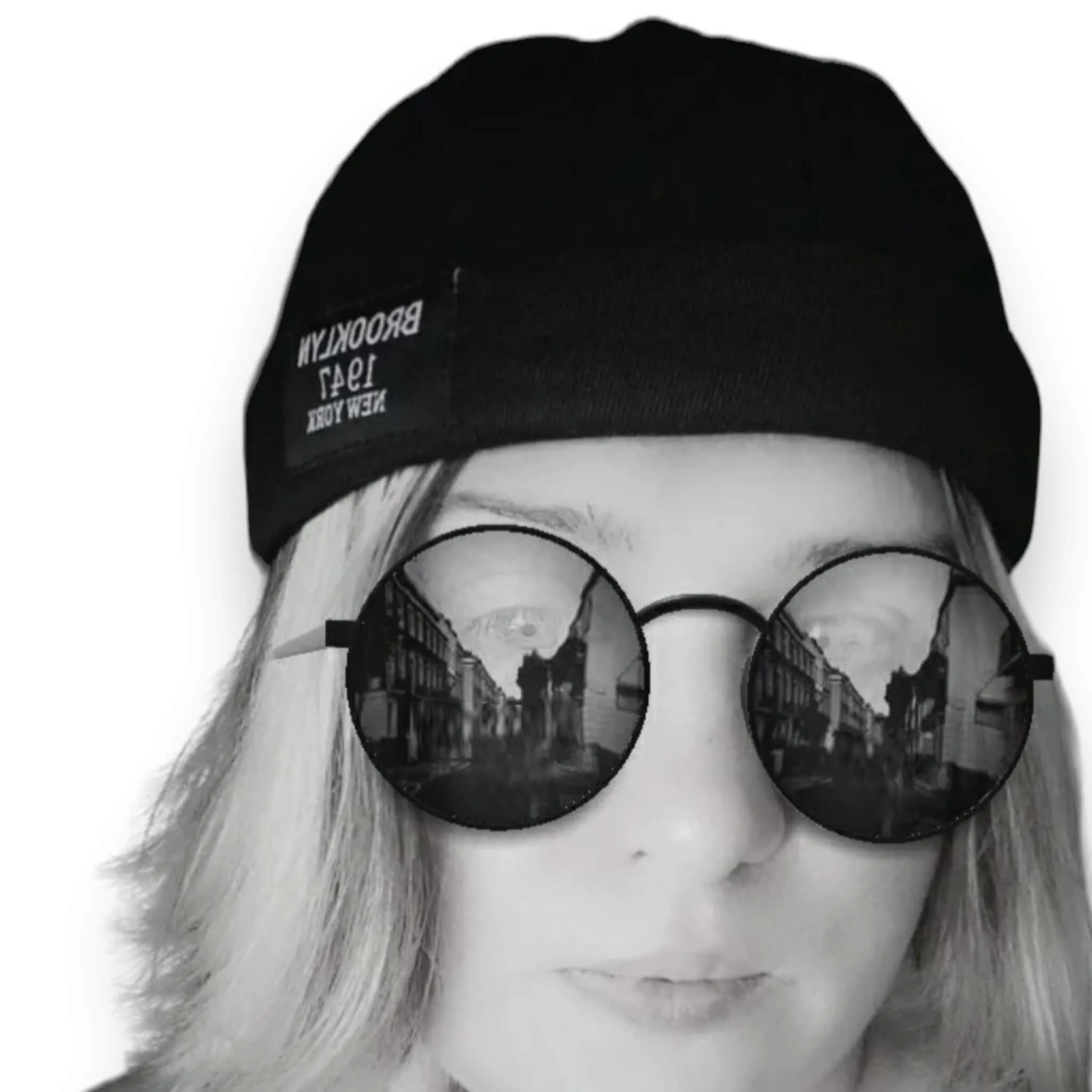 Black Docker Cotton Beanie Hat