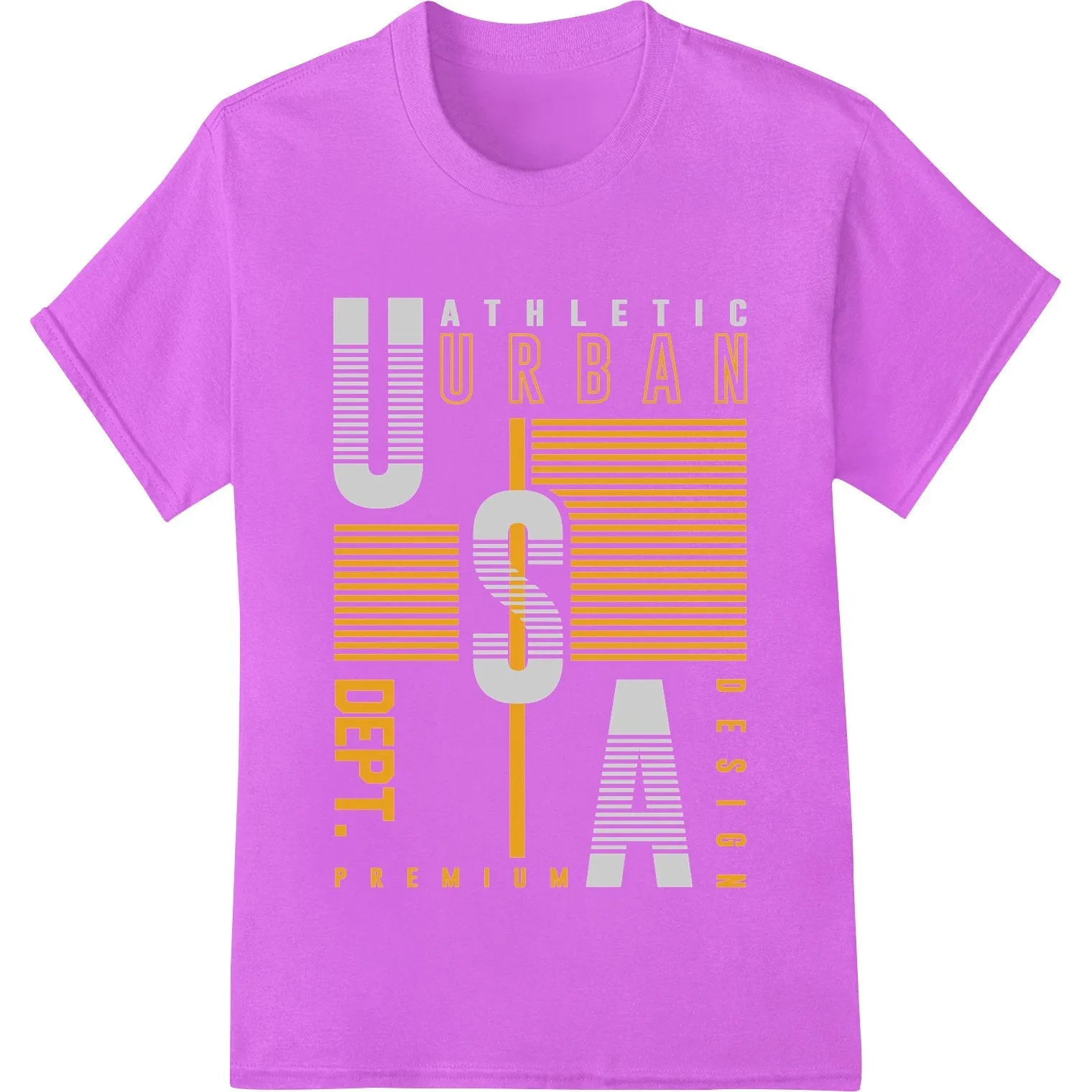 Bold Athletic Urban Typography Heat Transfer Print