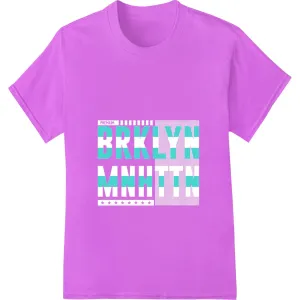 Bold BRKLYN MNHTN Typography - NYC Pride Minimalist Design