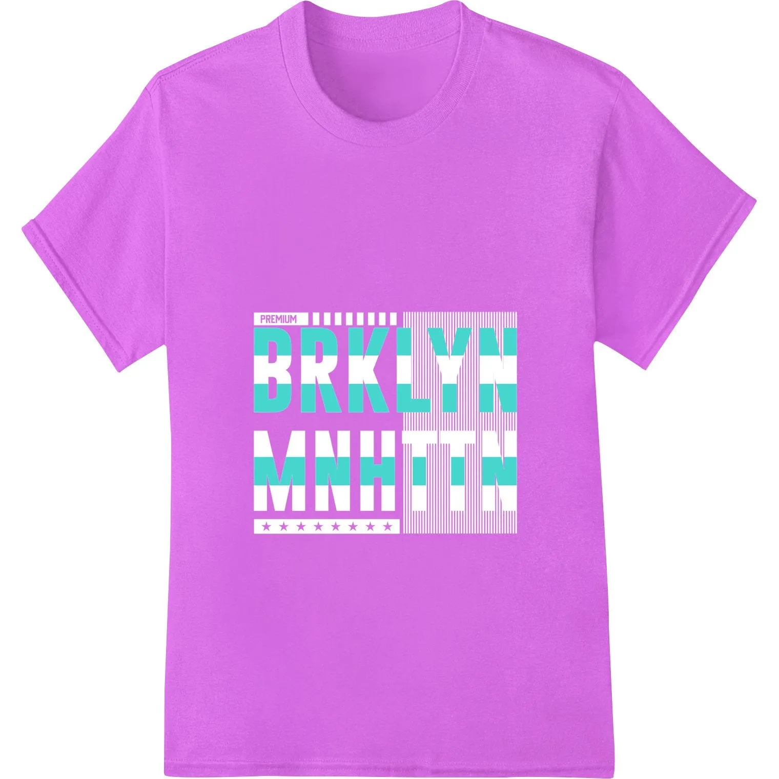 Bold BRKLYN MNHTN Typography - NYC Pride Minimalist Design