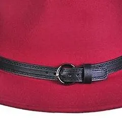 Burgundy Panama Hat-FINAL SALE-NOT ELIGIBLE FOR EXCHANGE OR REFUND