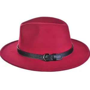 Burgundy Panama Hat-FINAL SALE-NOT ELIGIBLE FOR EXCHANGE OR REFUND