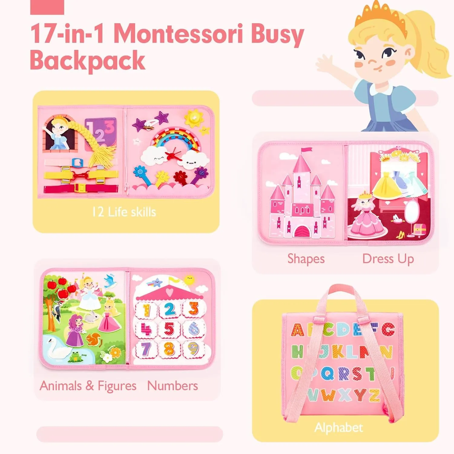 Busy Board 1-4 Year Old Girl Birthday Gift