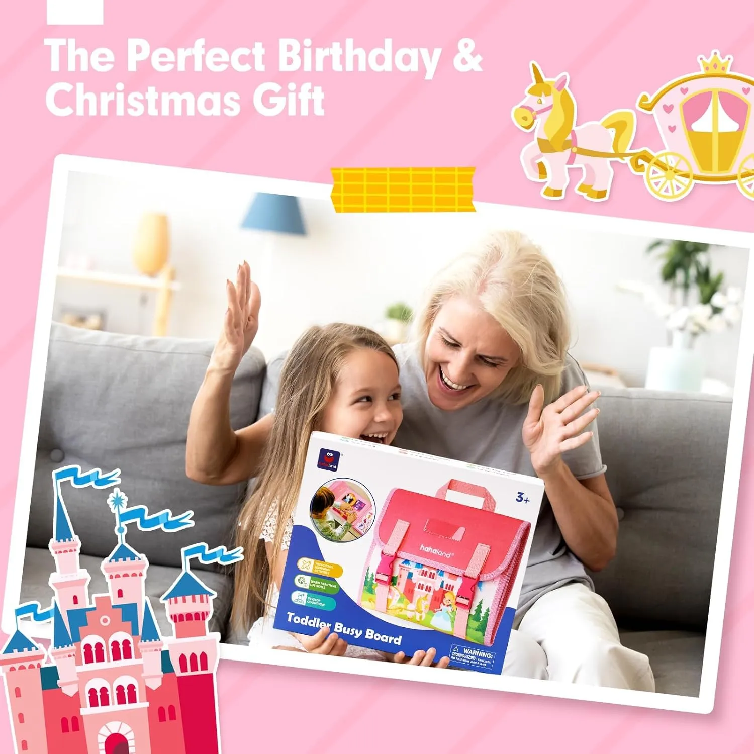 Busy Board 1-4 Year Old Girl Birthday Gift