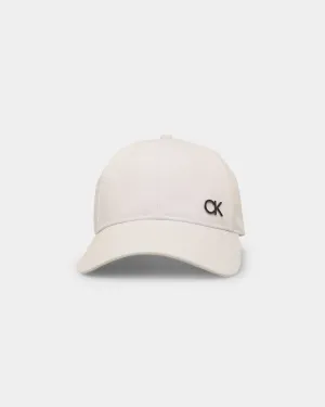 Calvin Klein CK Metal Baseball Cap Bright White
