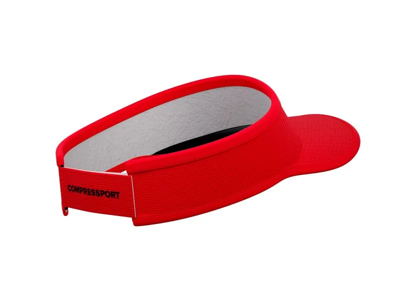 Compressport Unisex's Running Visor Red/Black - CU00054B_301_0TU
