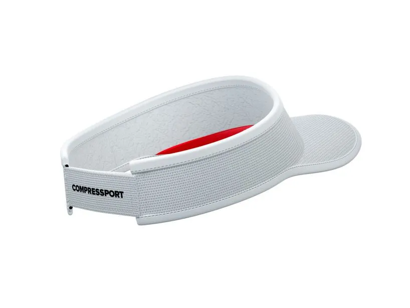 Compressport Unisex's Running Visor White - CU00054B_004_0TU