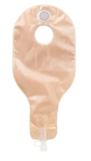 ConvaTec 420695 Sur Fit Natura Two Piece High Output Pouch, 14" Pouch For High Output, With 1-Sided Comfort Panel, Anti-Reflux Valve, Replaceable Filter And Outlet With Spout & Cap Transparent 45mm (1-3/4") Flange