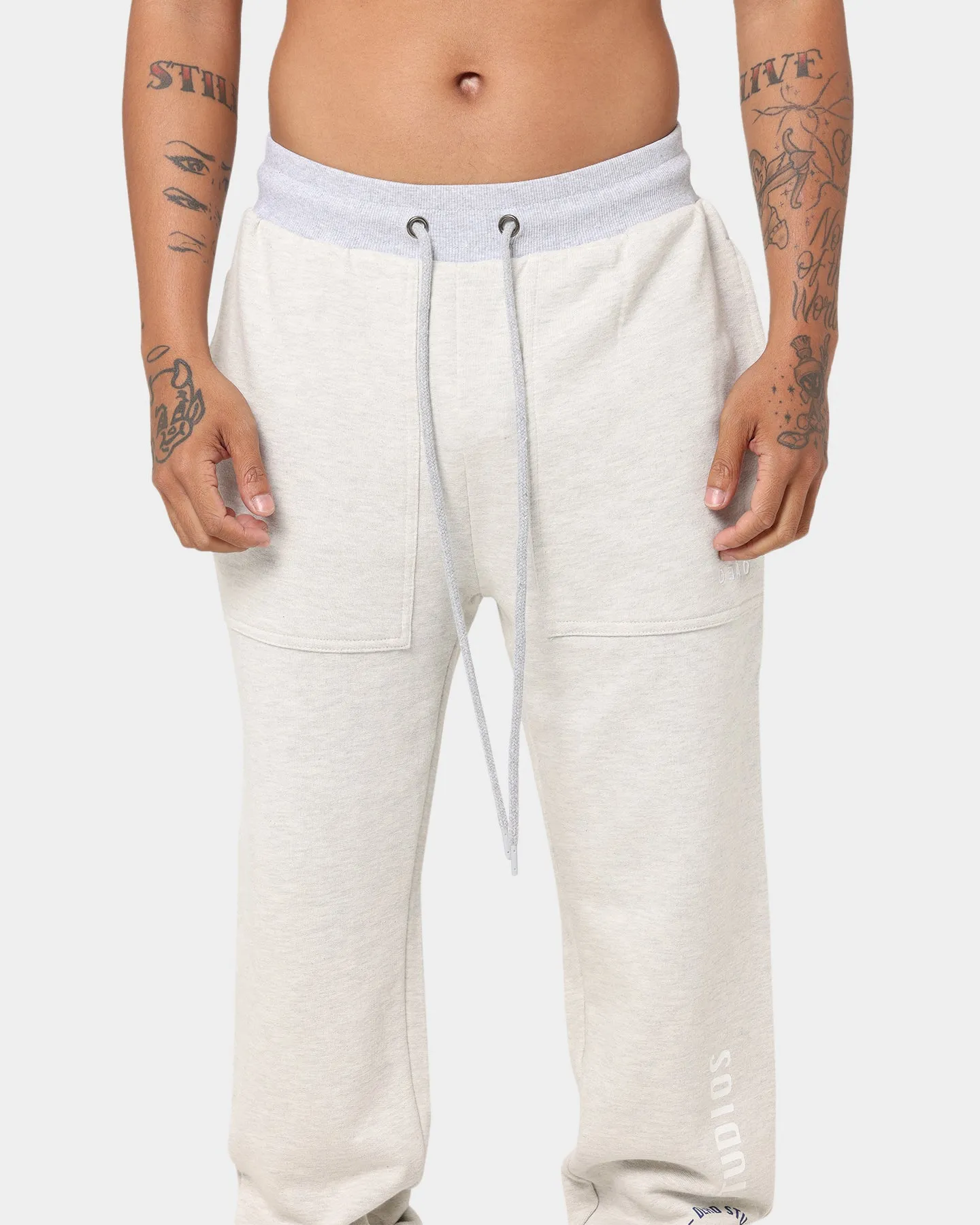 Dead Studios Two Tone Trackpants Oatmeal Marle