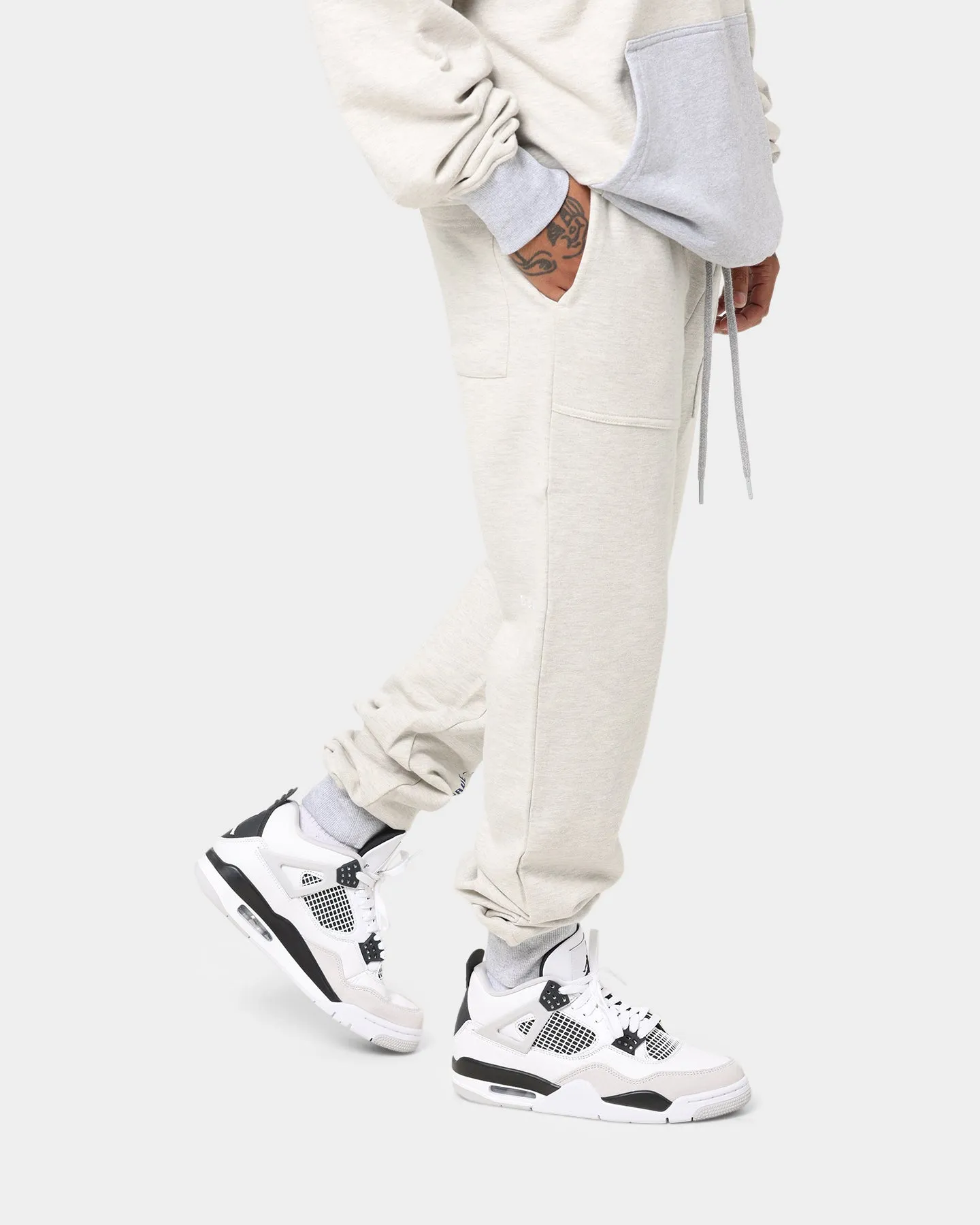 Dead Studios Two Tone Trackpants Oatmeal Marle