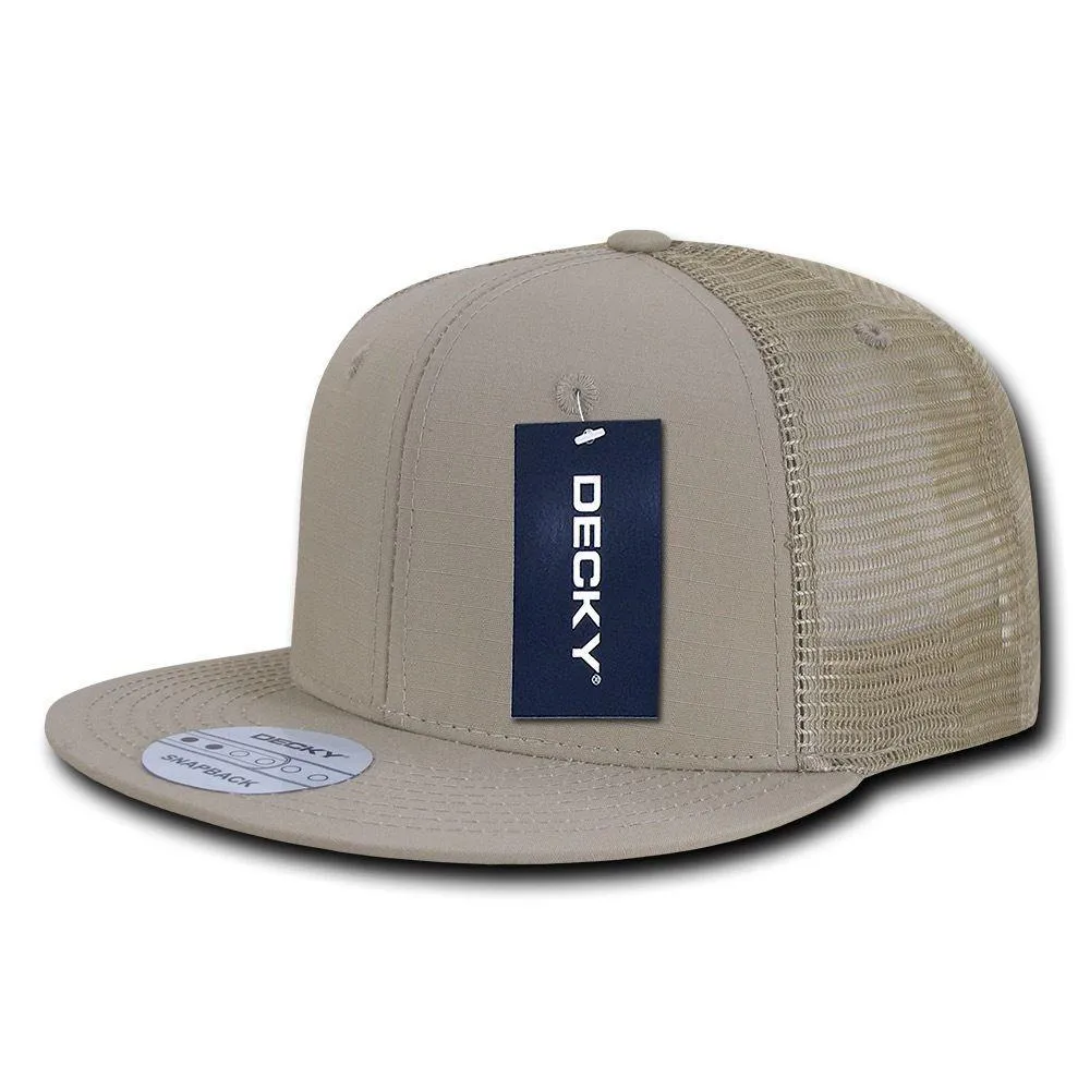 Decky Military Army Camo Acu Ripstop Flat Bill Trucker Cotton Hats Caps