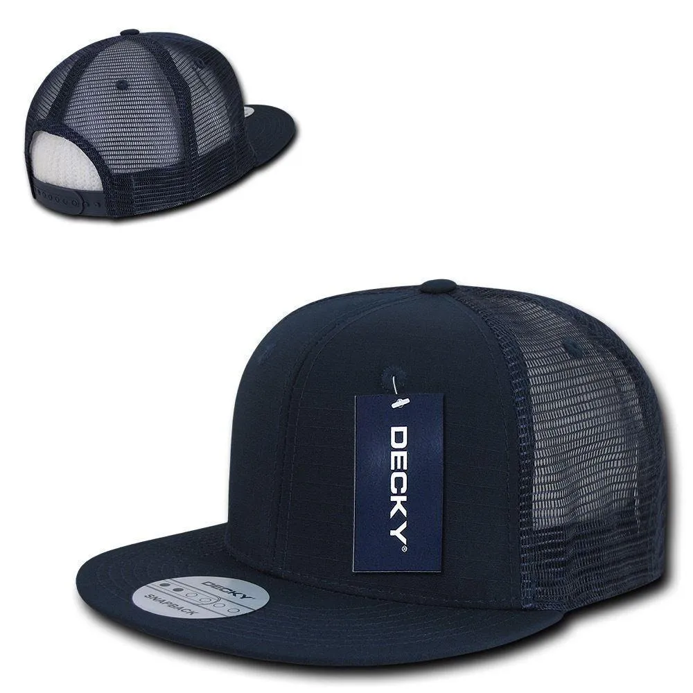 Decky Military Army Camo Acu Ripstop Flat Bill Trucker Cotton Hats Caps