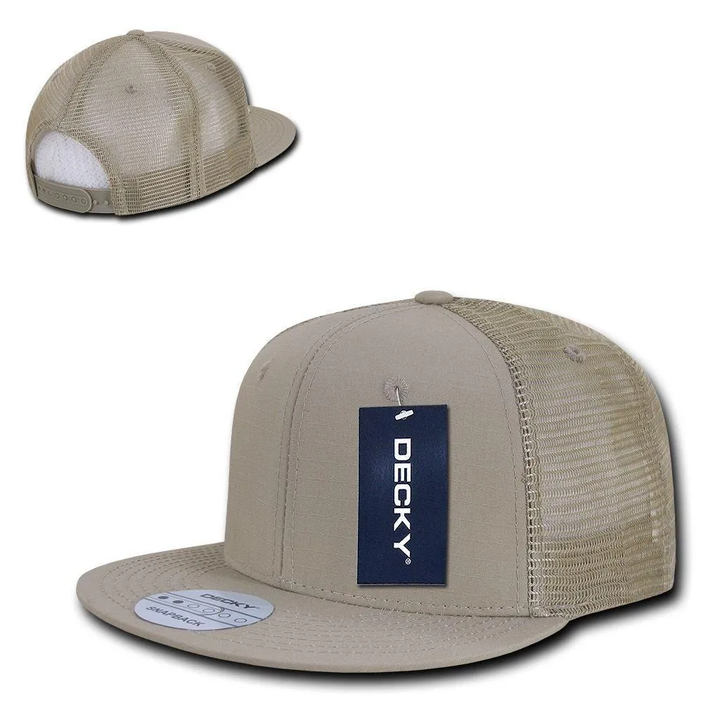 Decky Military Army Camo Acu Ripstop Flat Bill Trucker Cotton Hats Caps