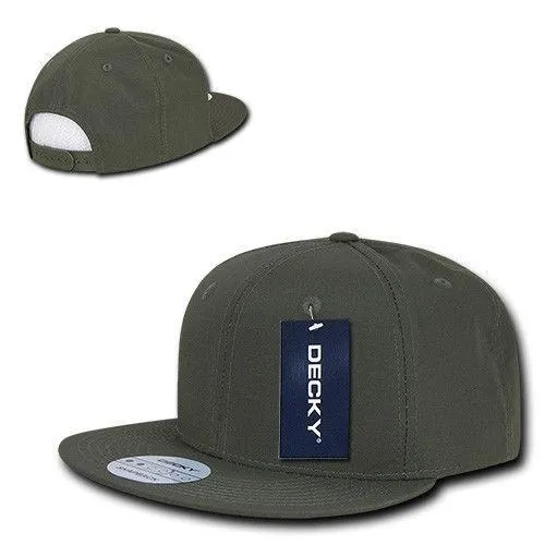 Decky Ripstop Snapbacks Retro Flat Bill Baseball Hats Caps Unisex