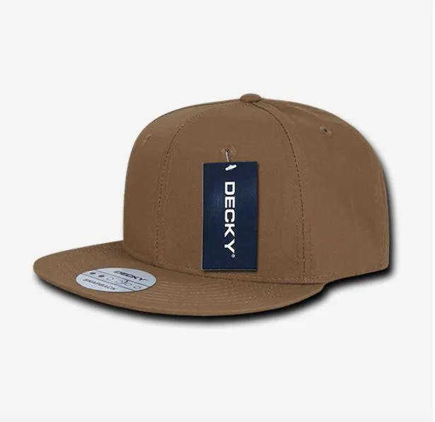 Decky Ripstop Snapbacks Retro Flat Bill Baseball Hats Caps Unisex