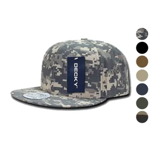 Decky Ripstop Snapbacks Retro Flat Bill Baseball Hats Caps Unisex