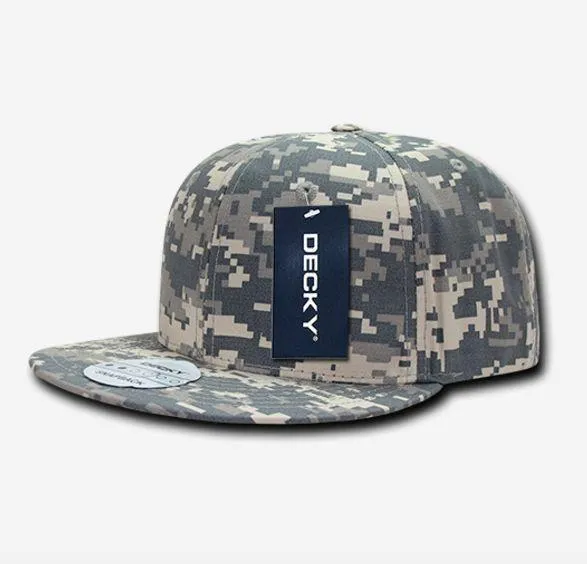 Decky Ripstop Snapbacks Retro Flat Bill Baseball Hats Caps Unisex