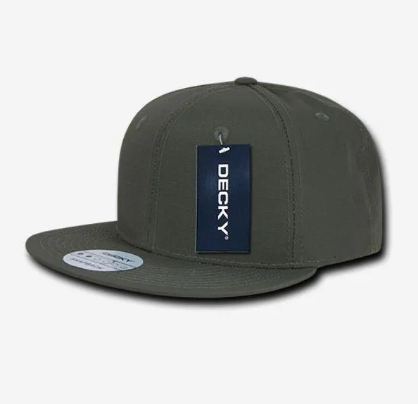 Decky Ripstop Snapbacks Retro Flat Bill Baseball Hats Caps Unisex