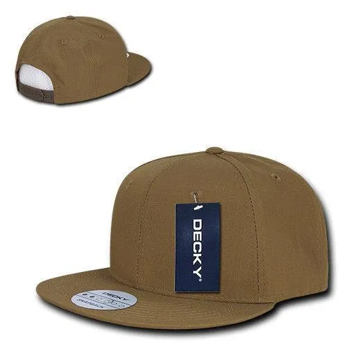 Decky Ripstop Snapbacks Retro Flat Bill Baseball Hats Caps Unisex