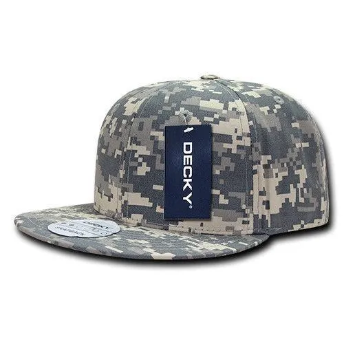 Decky Ripstop Snapbacks Retro Flat Bill Baseball Hats Caps Unisex