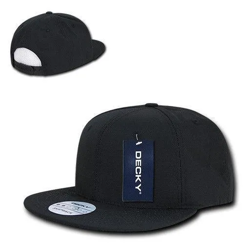 Decky Ripstop Snapbacks Retro Flat Bill Baseball Hats Caps Unisex