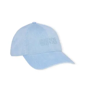 Embroidered Denim Logo Cap (Baby Blue)