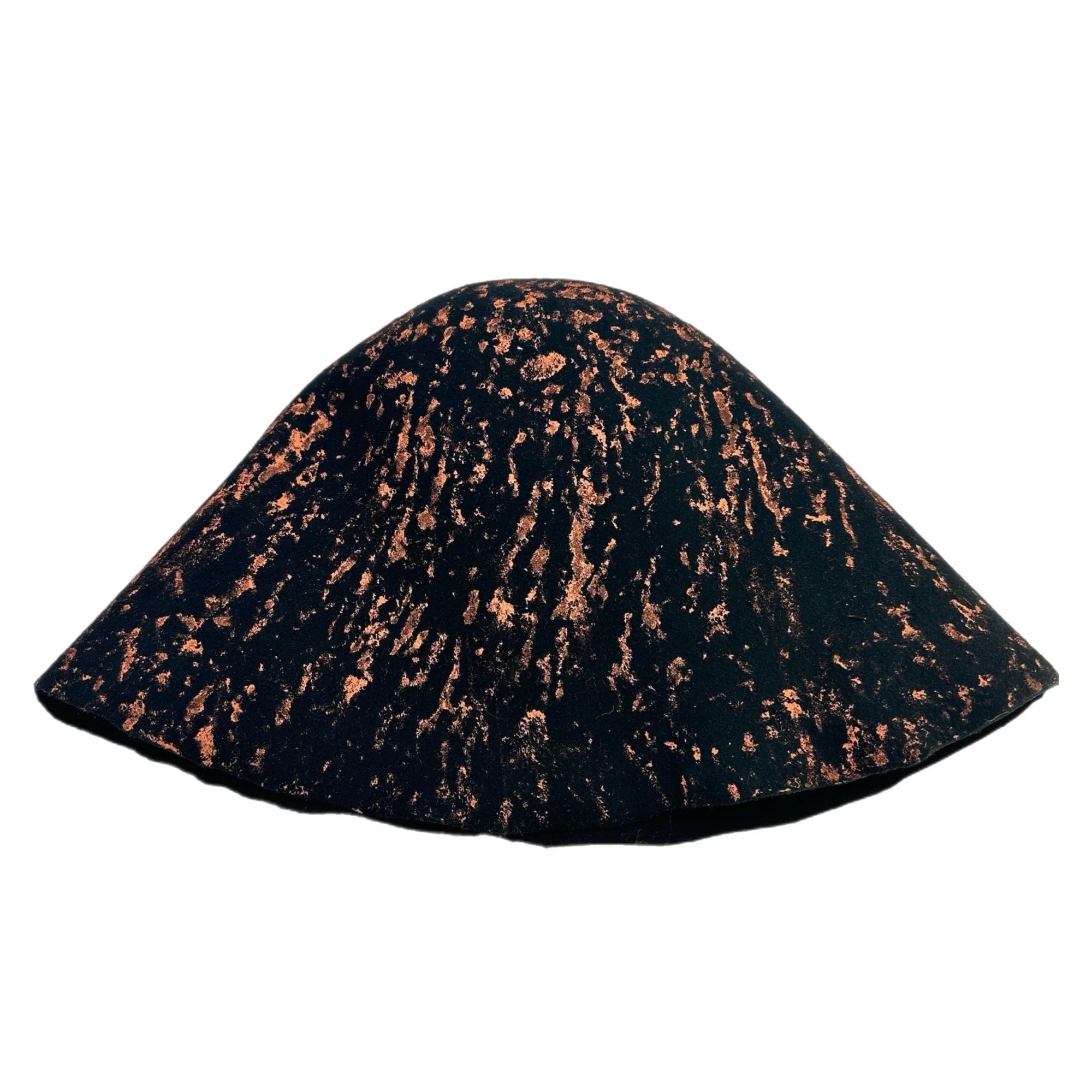 Felt Hat Bodies with Metallic Splash for Hat Making