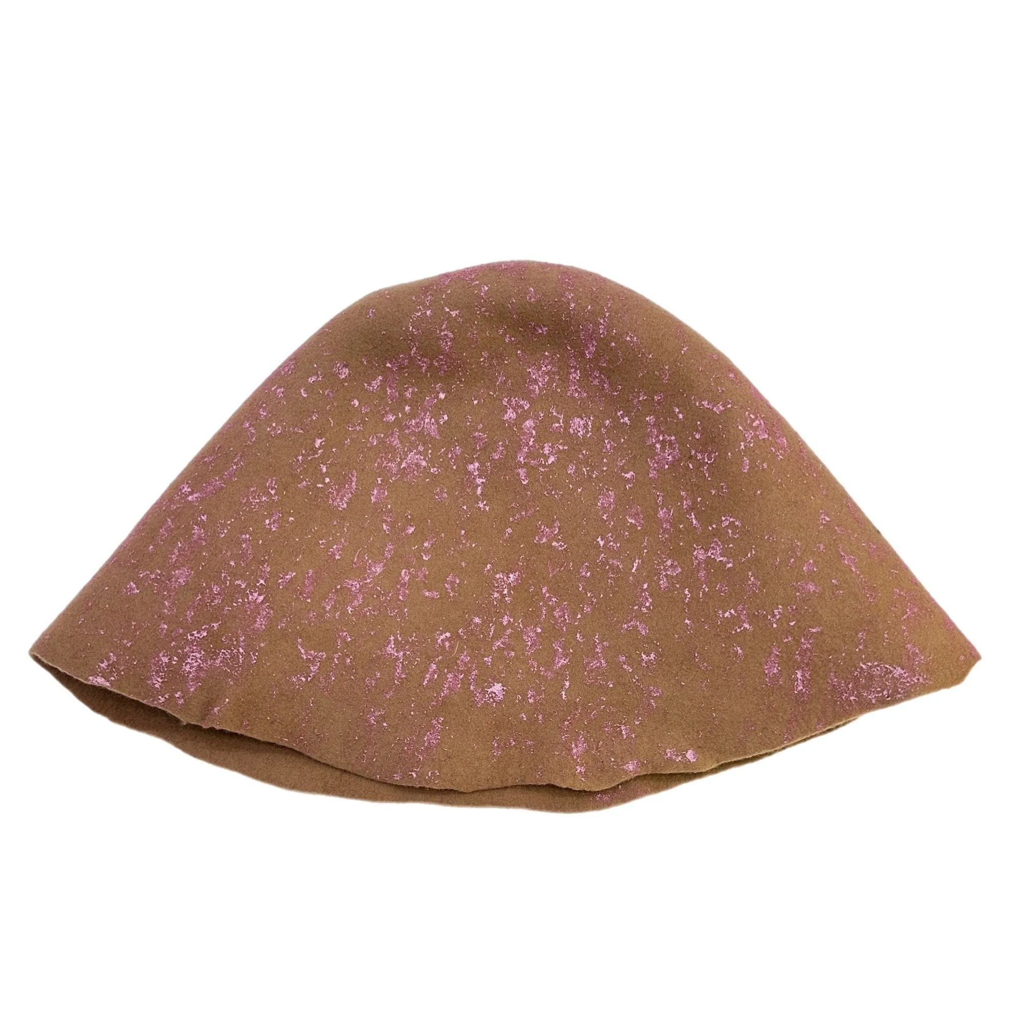 Felt Hat Bodies with Metallic Splash for Hat Making