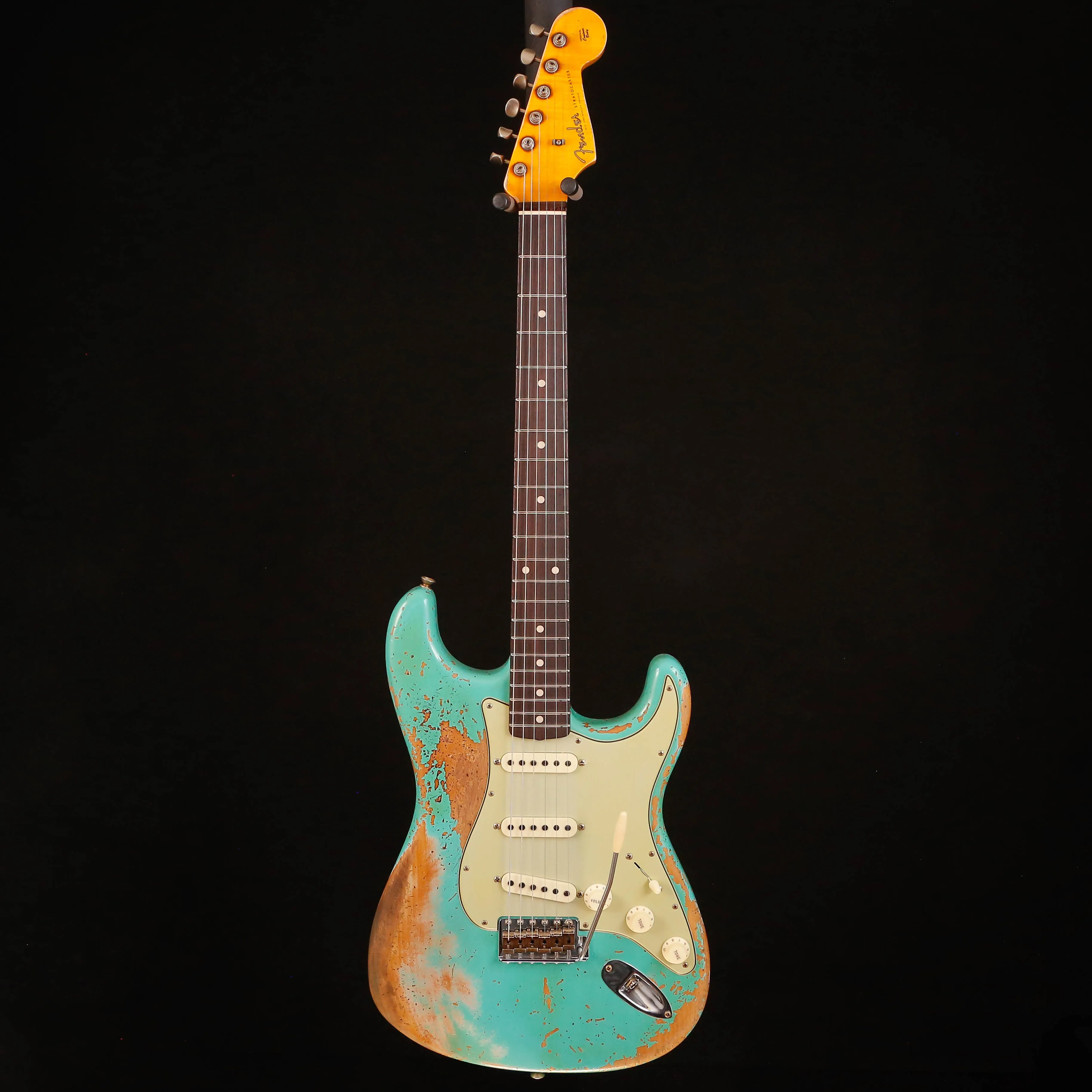 Fender Custom Shop 1960 Dual-Mag II Stratocaster Super Heavy Relic, Sfm Green 7lbs 9.1oz