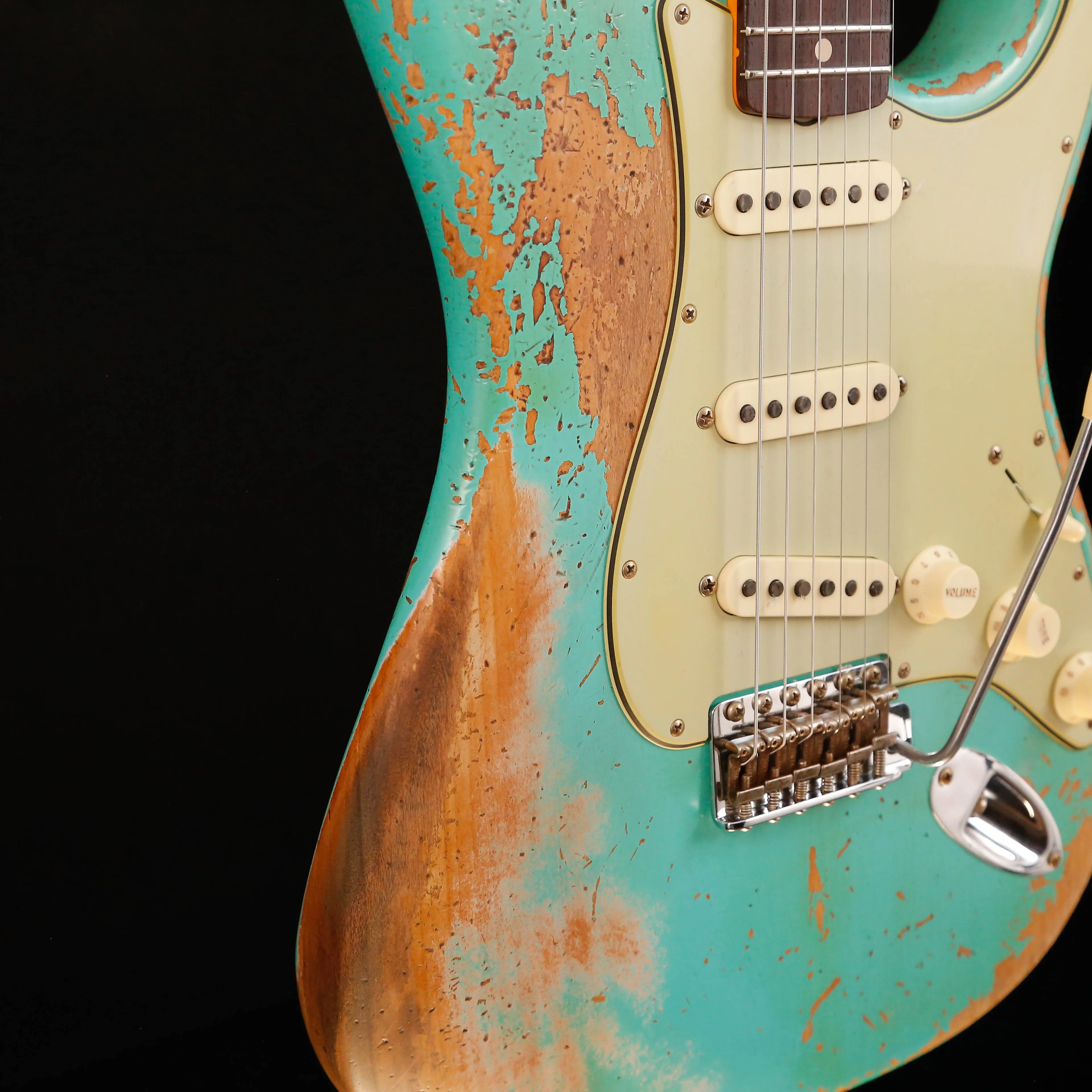 Fender Custom Shop 1960 Dual-Mag II Stratocaster Super Heavy Relic, Sfm Green 7lbs 9.1oz