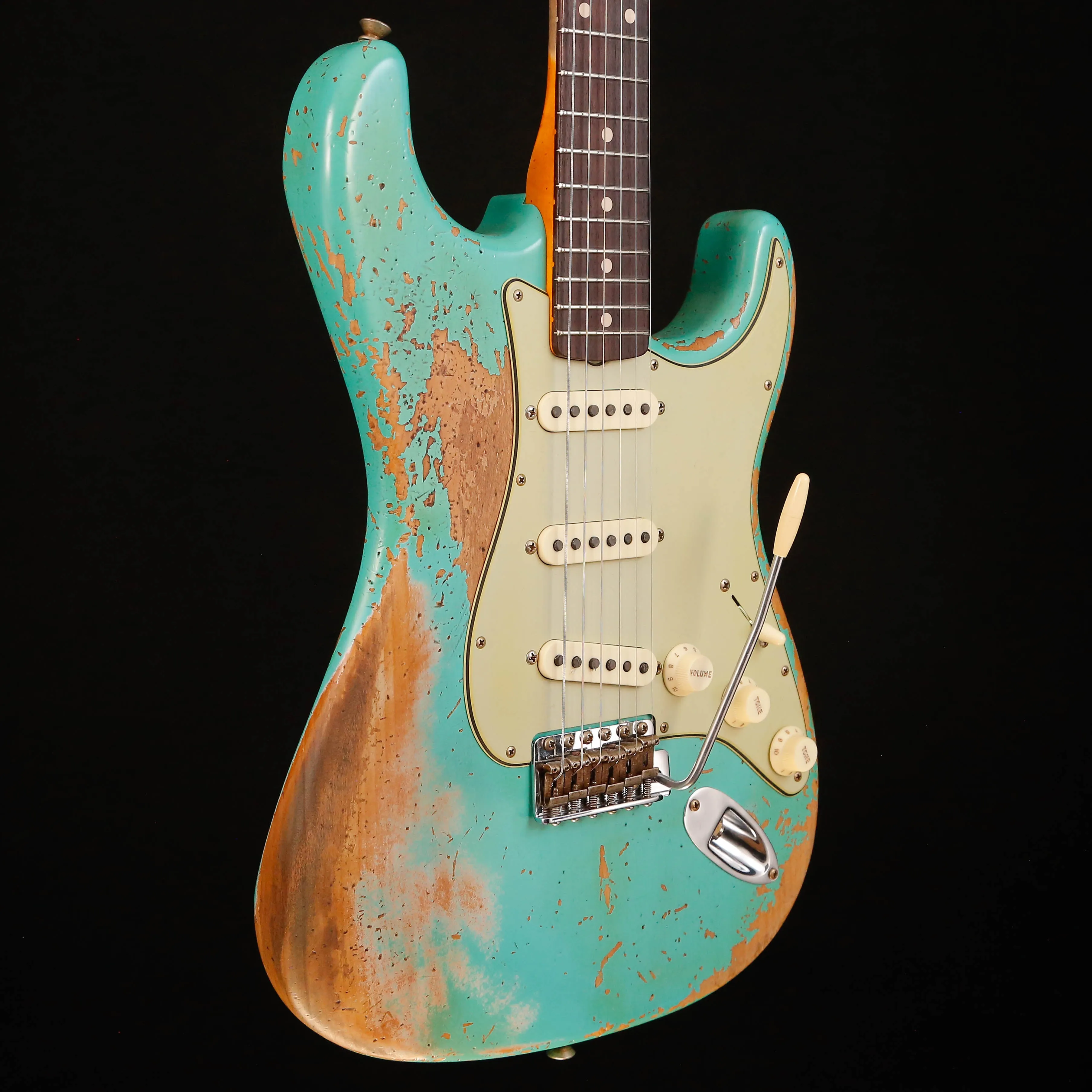 Fender Custom Shop 1960 Dual-Mag II Stratocaster Super Heavy Relic, Sfm Green 7lbs 9.1oz