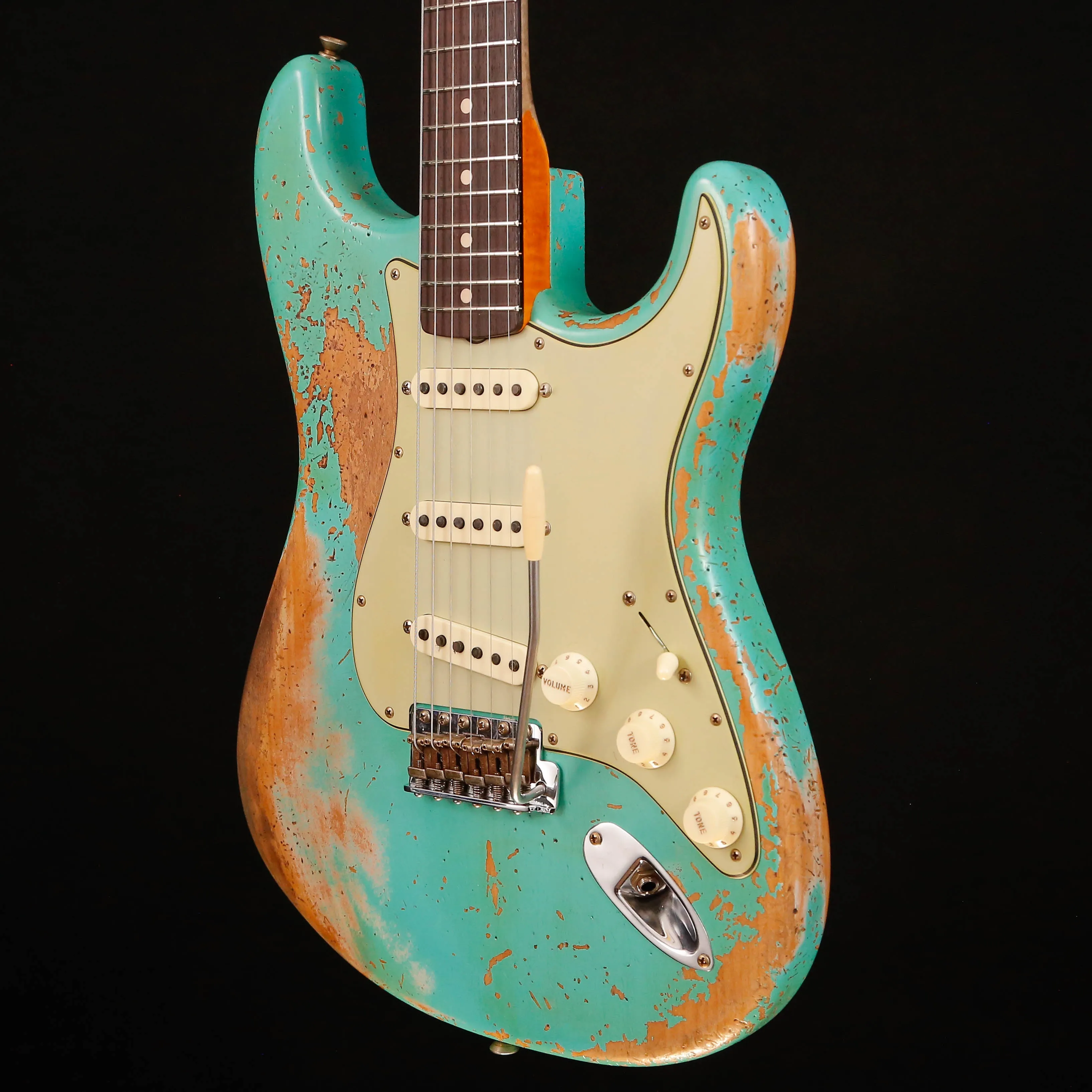 Fender Custom Shop 1960 Dual-Mag II Stratocaster Super Heavy Relic, Sfm Green 7lbs 9.1oz