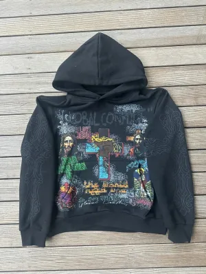 Flytonn-Streetwear y2k 90s Fashion Retro Y2k Fashion Trendy Men's Hoodie Fashion God Print Hip Hop Rock Oversized Vinatage Street Sweatshirt Women's Gothic Clothes