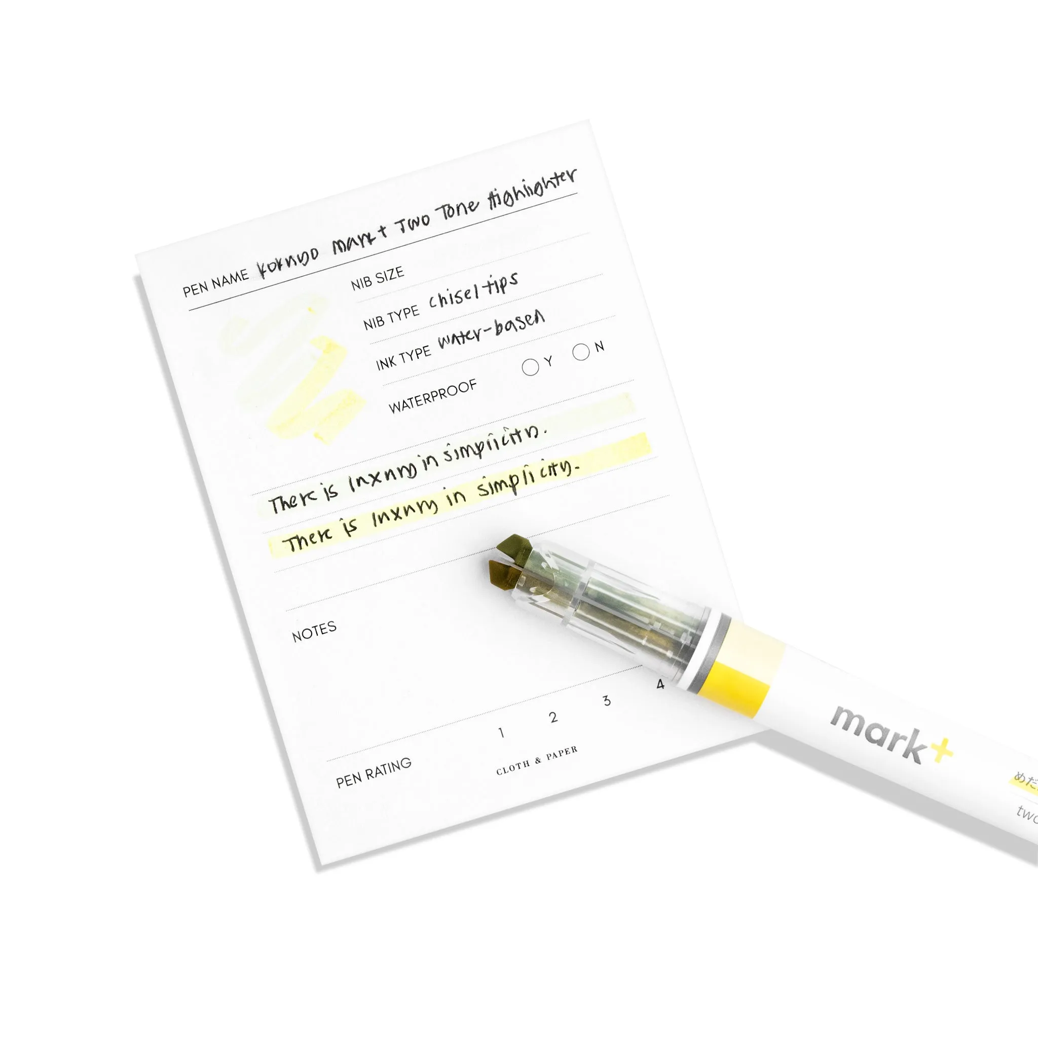 Kokuyo Mark  Two Tone Highlighter