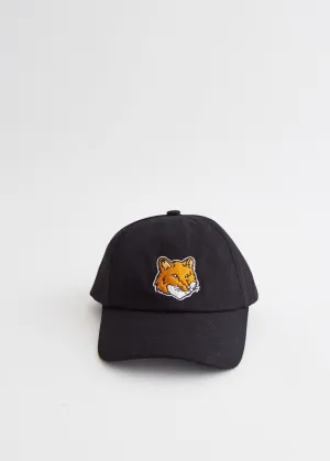 Large Fox Head Embroidery 6 Panel Cap