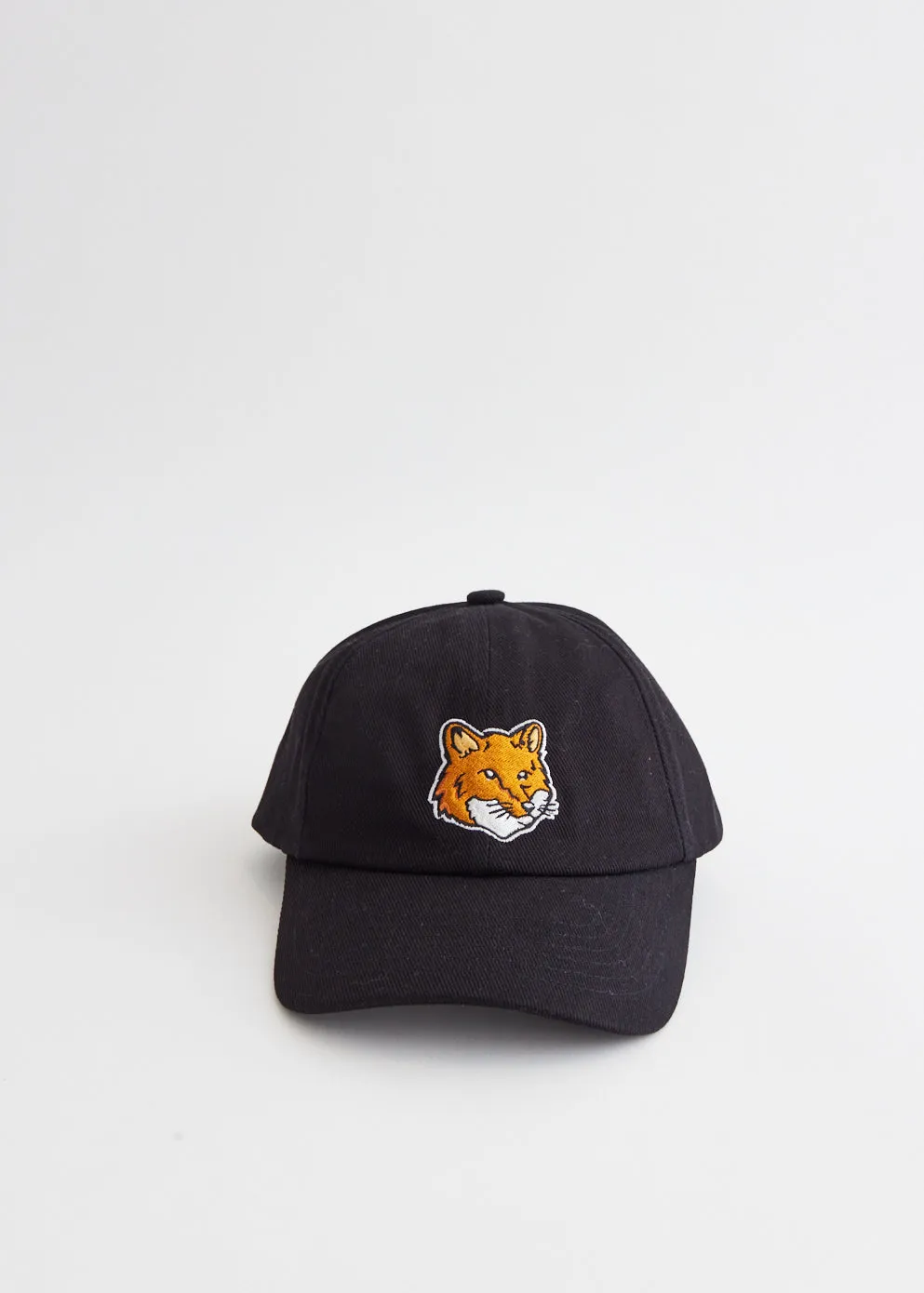 Large Fox Head Embroidery 6 Panel Cap