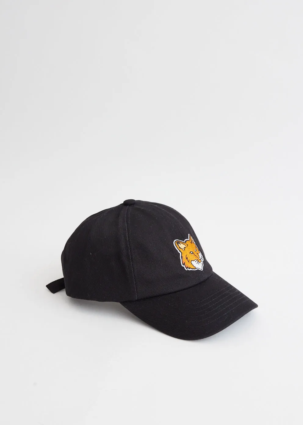 Large Fox Head Embroidery 6 Panel Cap