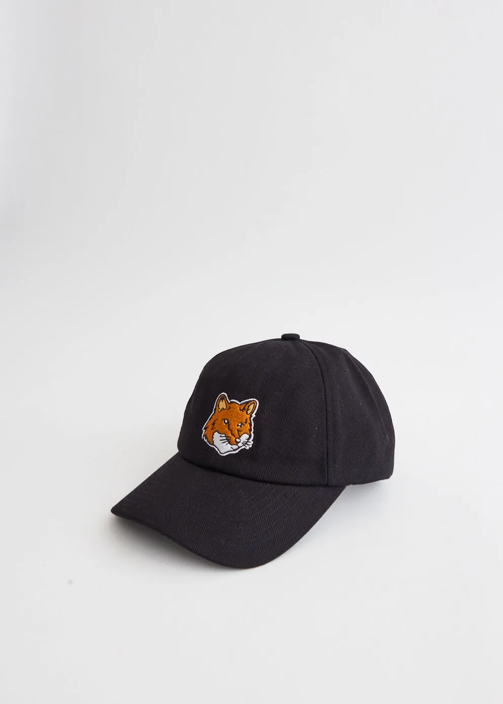 Large Fox Head Embroidery 6 Panel Cap