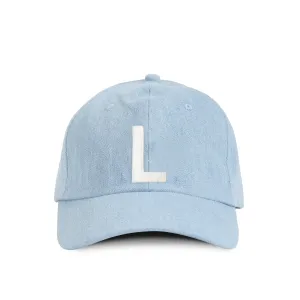 Letter L Baseball Hat Denim