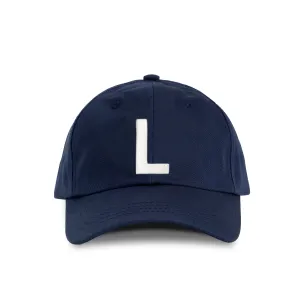 Letter L Baseball Hat Navy