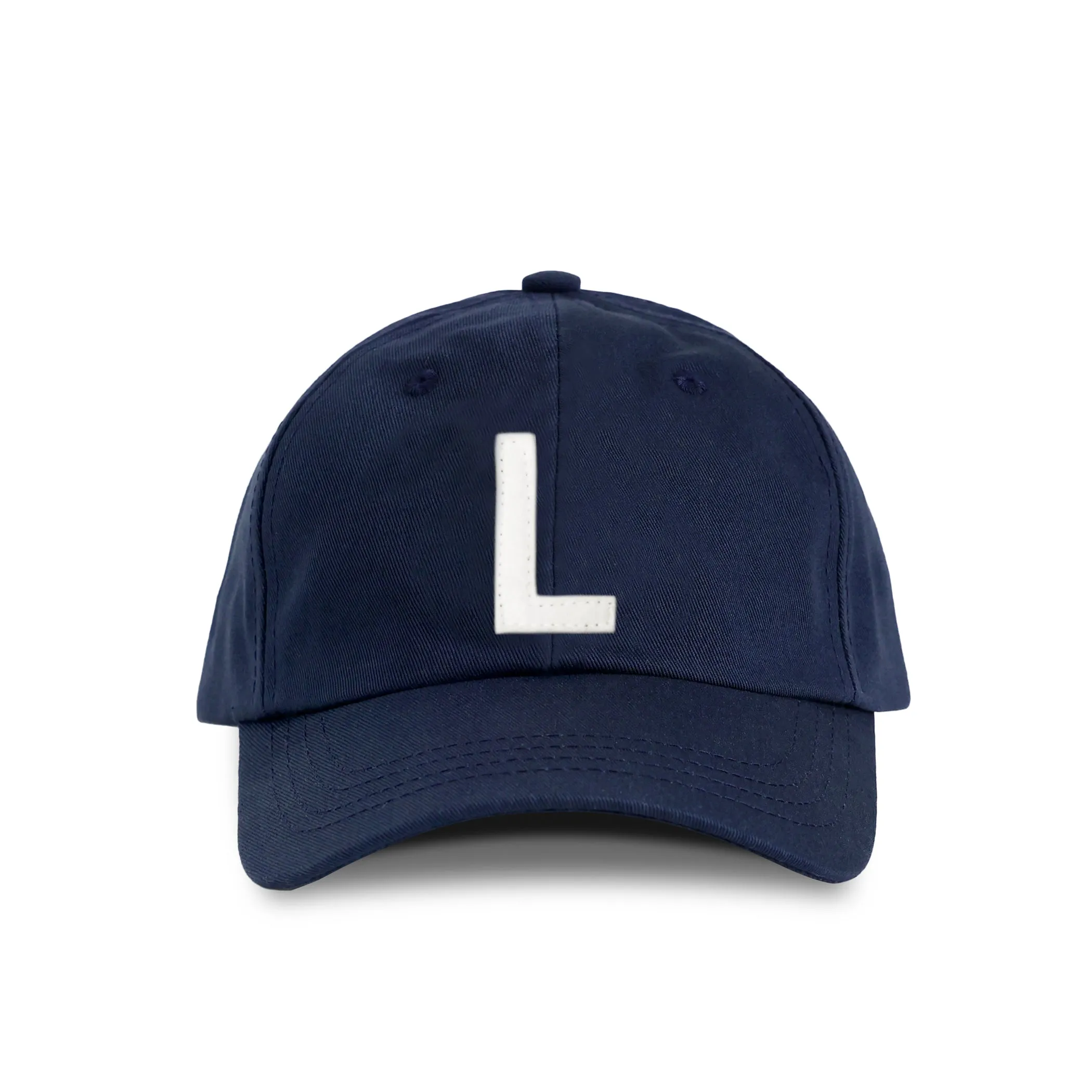 Letter L Baseball Hat Navy