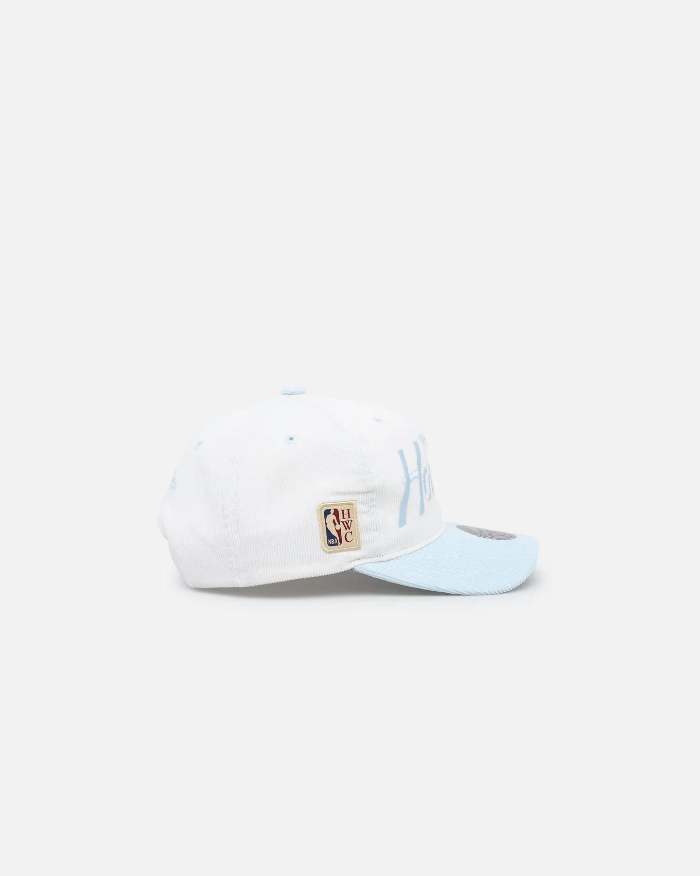 Mitchell & Ness Charlotte Hornets Pastel Corduroy Snapback White Cream/Light Blue